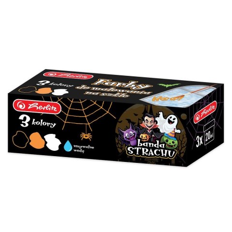 Herlitz Farba do malowania na szkle Herlitz Halloween 9510133 3 kolor. (300024720) Herlitz Farba do malowania na szkle Herlitz Halloween 9510133 3 kolor. (300024720)